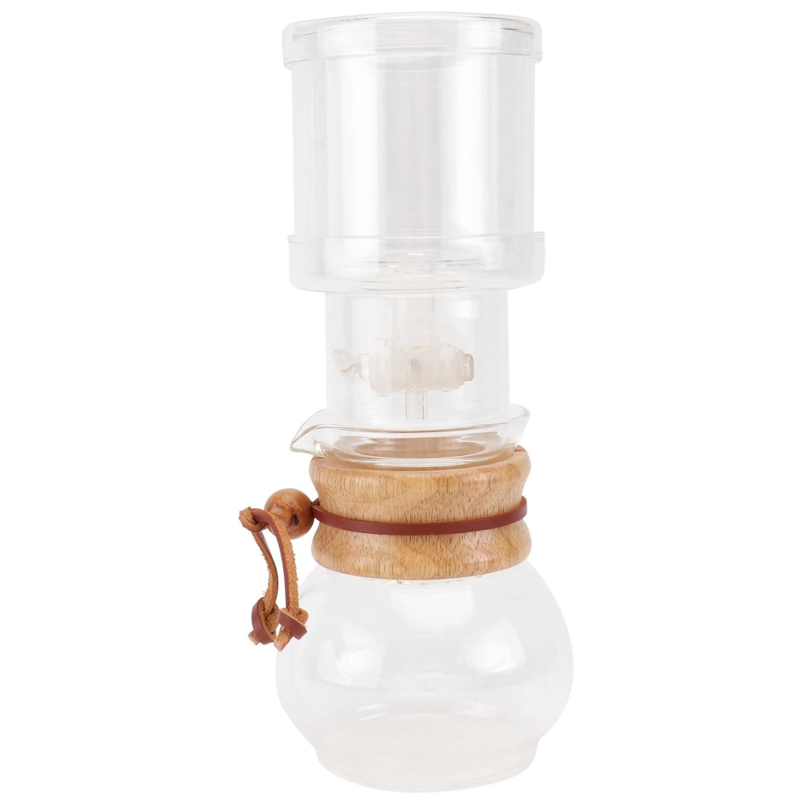 ABOOFAN 1Set Portable Glass Coffee Pot Drip Brew Ice Coffee Maker Easy to Clean Cold Brew Teapot for Home Office Gatherings Design