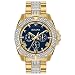Bulova Men's Swarovski Crystal Quartz Watch with Two-Tone-Stainless-Steel Strap, 22 (Model: 98C128)