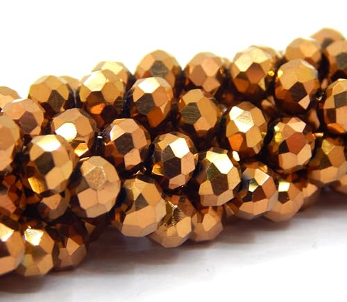 Perlin Pack of 160 Czech Bohemian Crystal Beads, 3 mm x 2 mm, Czech Beads, CZ Glass Faceted Rondelle Beads, Glass Beads