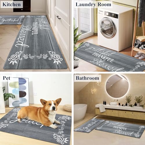 HEBE Anti Fatigue Kitchen Mat Set of 2, Cushioned Kitchen Mats for Floor by HEBE - Used condition - Image 5