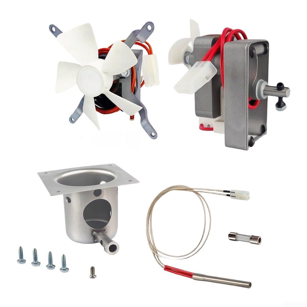 4-teiliges Grill-Set Motor Lüfter Feuertopf Zünder
