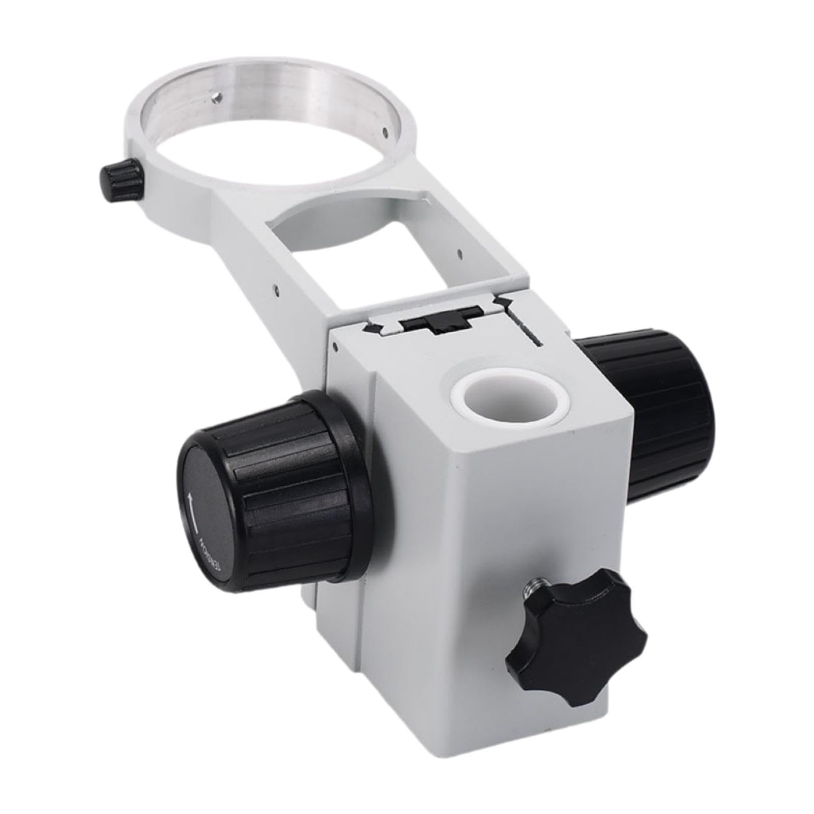 B Baosity Microscopio Soporte Estante Fijador Universal Compatible con Varios Microscopios Y Fácil Instalación Adecuado para Laboratorios Talleres Oficinas, Blanco