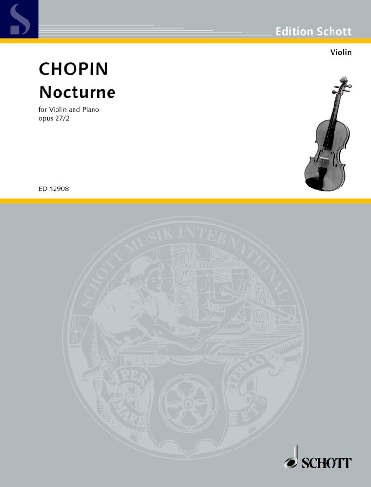 Nocturne D Major: op. 27/2. BI 96. violin and piano.