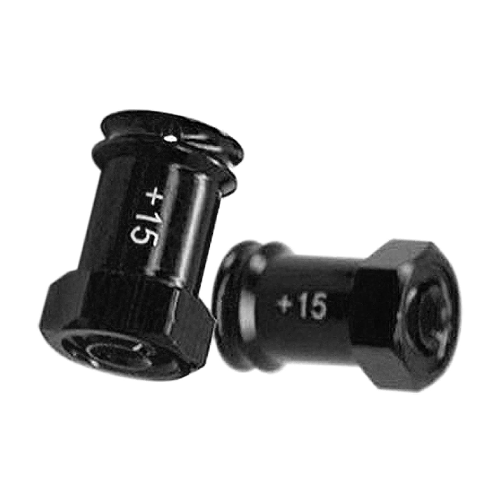 Kingsea 4Pcs Aluminum Hex Adapters (+15mm) For Traxxas 1/16 Mini E-Revo, Slash, Summit - 12mm Hex Gold