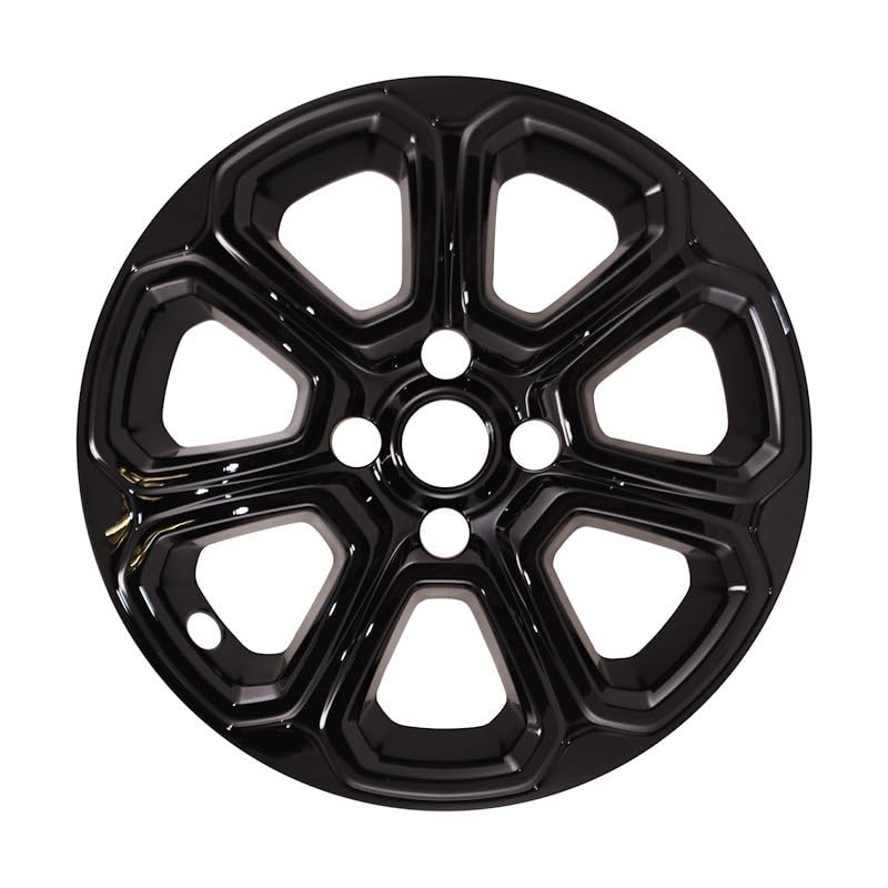 Coast to Coast 16" Black or Chrome Snap-On Wheel Skins - IMP456X/BLK Fits Ford Eco Sport [2018-2022] (Black)