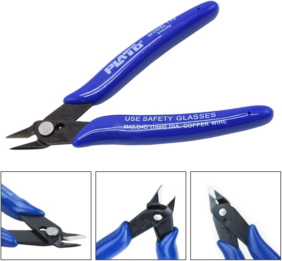 ELves Electrical Wire Cable Cutters Cutting Side Snips Flush Pliers Nipper Mini Diagonal Pliers Hand Tools