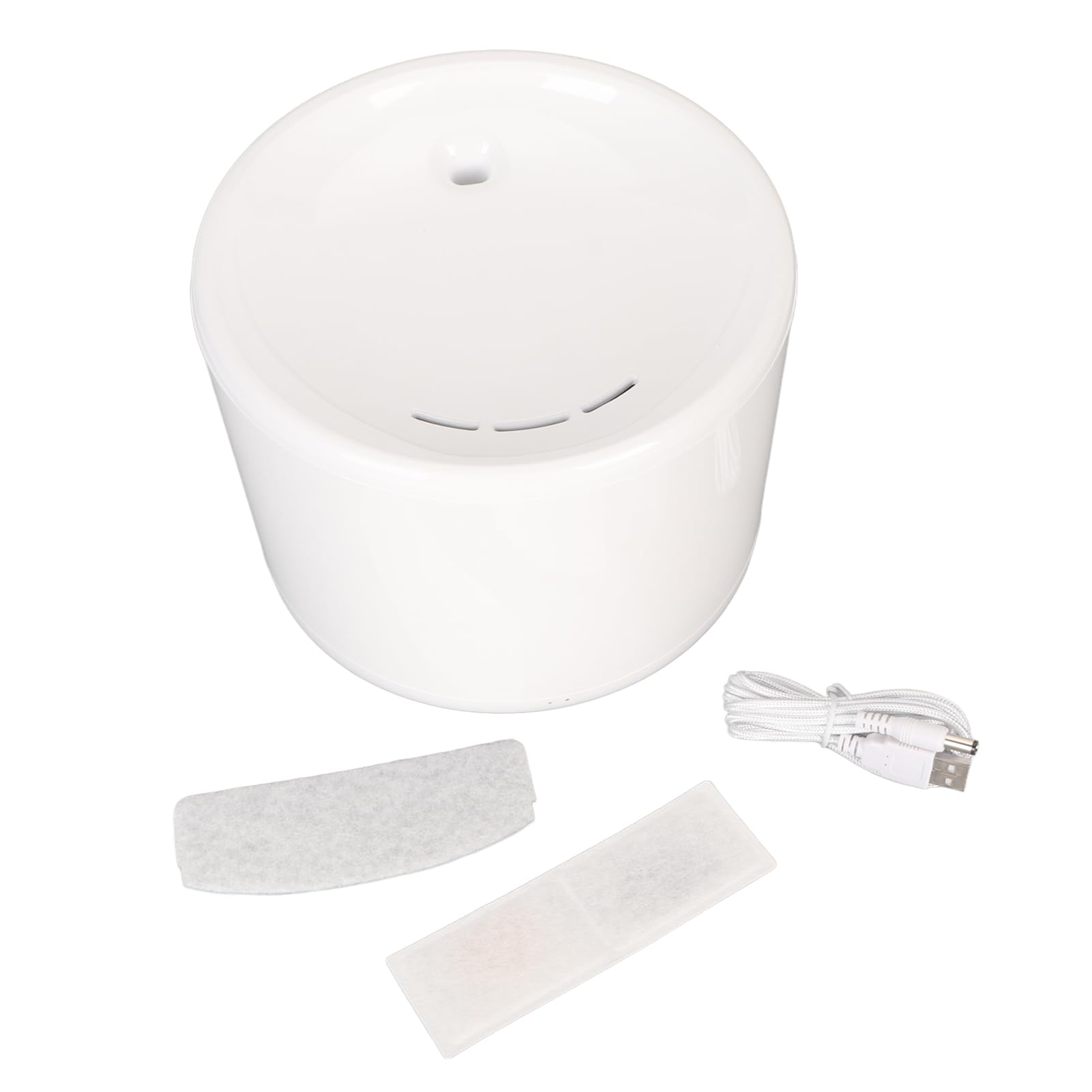 Annadue Fuente de Agua para Gatos para Beber, Fuente para Gatos WiFi de 2 L, Dispensador de Agua Ultra Silencioso para Mascotas, Control de Aplicación, Triple Filtración, Higiénic (Enchufe de la UE)