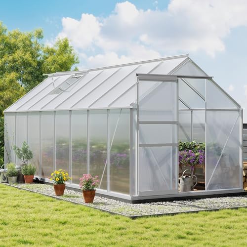 YITAHOME 6x16FT Greenhouse with Sliding Doors