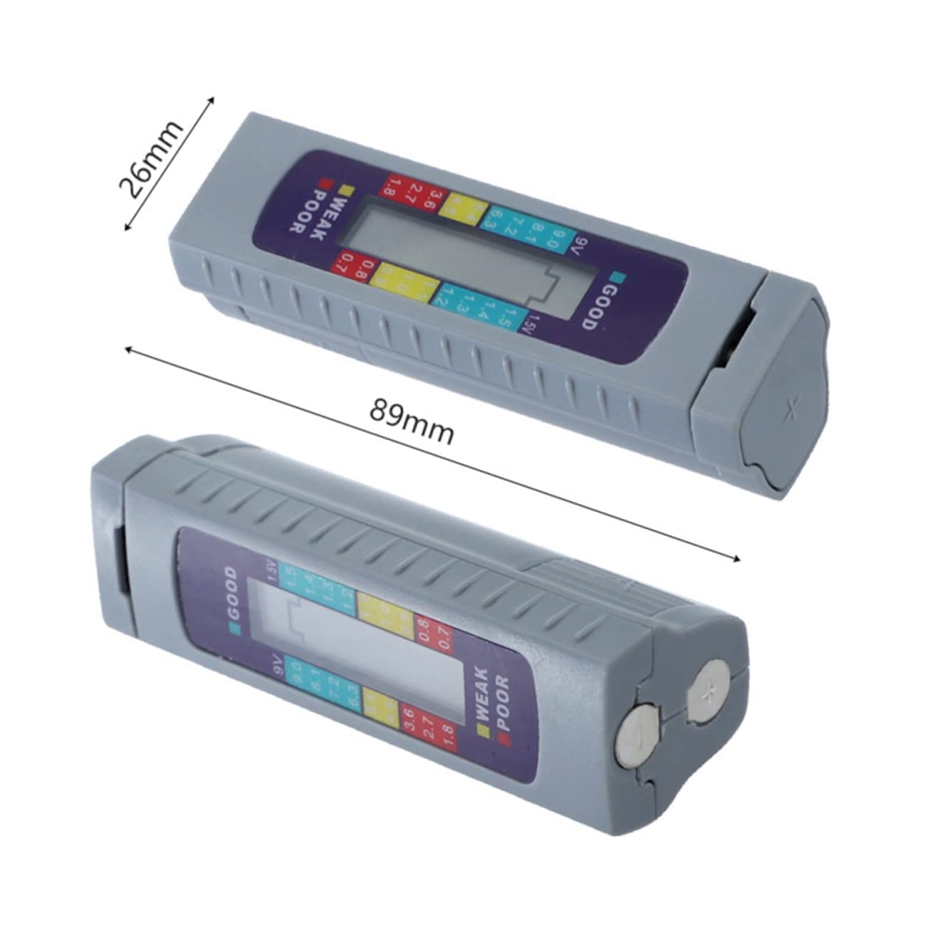 ARTIBETTER 3 Pièces testeur de capacité de batterie - Testeur de batterie - Testeur de puissance - Testeur de charge de batterie testeur de pile vérificateur de capacité de la batterie