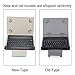 AKLOSIPY Universelle Tastatur mit PU-Schutzhülle für 7-Zoll-Tablets – Ergonomisch, Kompakt und Kompatibel mit den Wichtigsten Marken (Schwarze 7-Zoll-Tastatur)