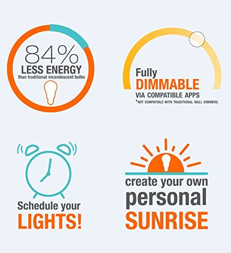 (4 Bulbs) Sylvania Smart 10W Br30 Led Connected Light Bulb For Smartthings And Alexa, Dimmable, 10 Year, 800 Lumens, 2700K, Soft White Led Flood Light #TOP2