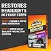 Armor All Car Headlights Cleaner Wipes , Cleaning Wipes for Headlights for Cars, Trucks, Mortocycles, 6 Wipes