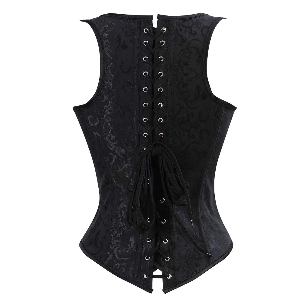 Corsetto Sottoseno Gotico Corpetto Donna Spallacci