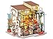 Produktbild Robotime DG145 Rolife Emilys Blumenladen Miniatur-Puppenhaus aus Holz, Metall, Stoff und Kartonage, Maße: 22 x 15 x 17 cm,