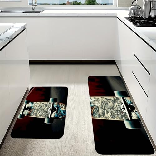 Alfombrilla de cocina lavable, alfombra absorbente de suelo y utensilio suave para fregadero 5
