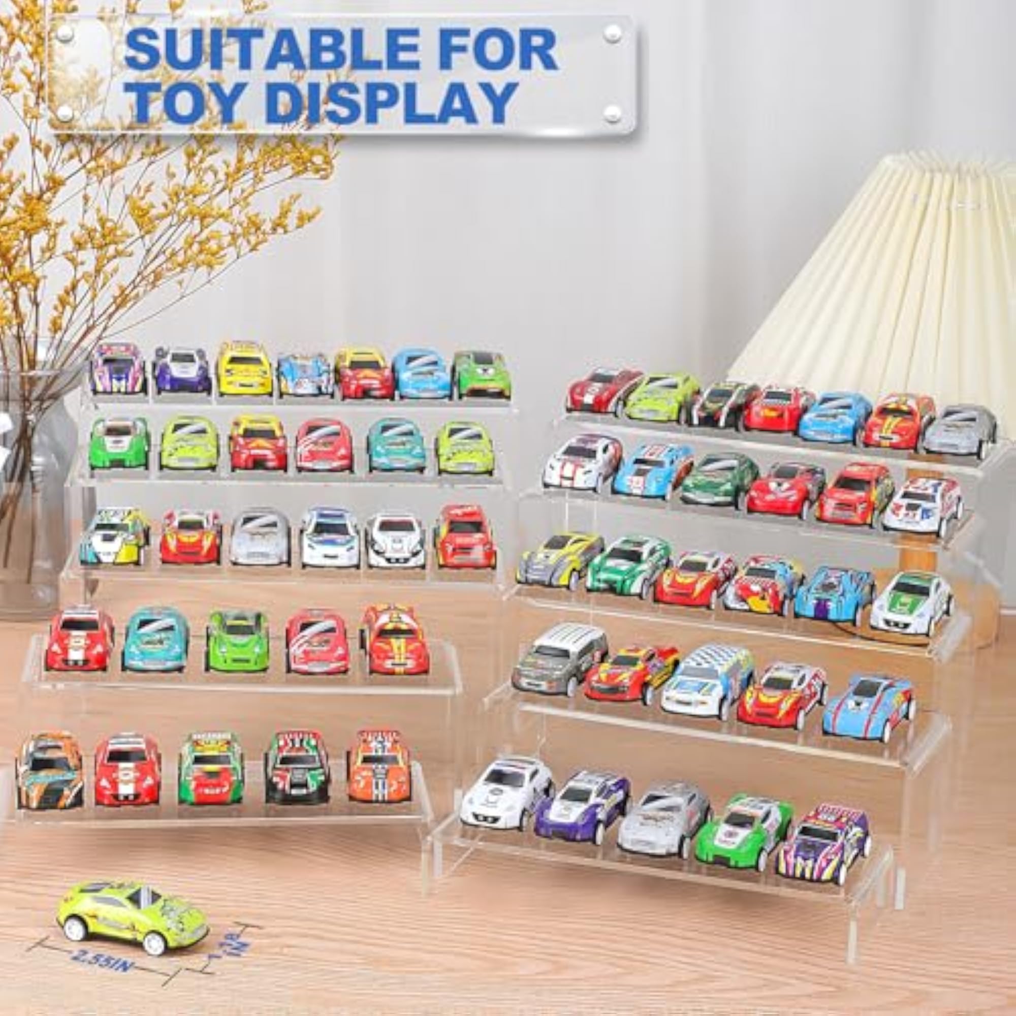 Acrylic Risers Display Stands, 10Pcs Set