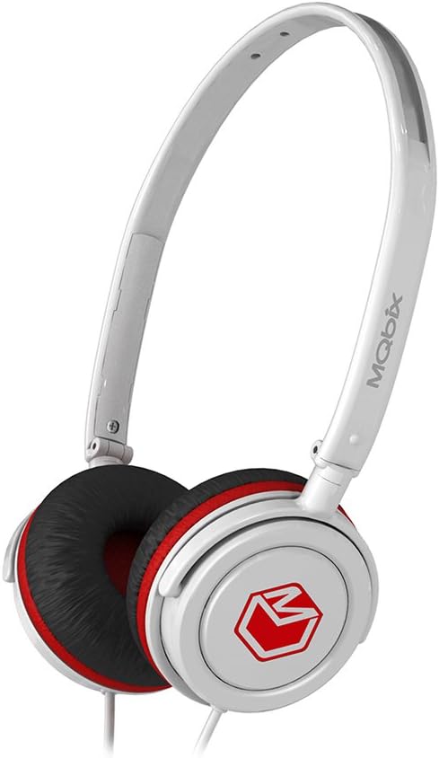 MQbix MQHP300WHT Vortex Street Style Stereo Headphones - White