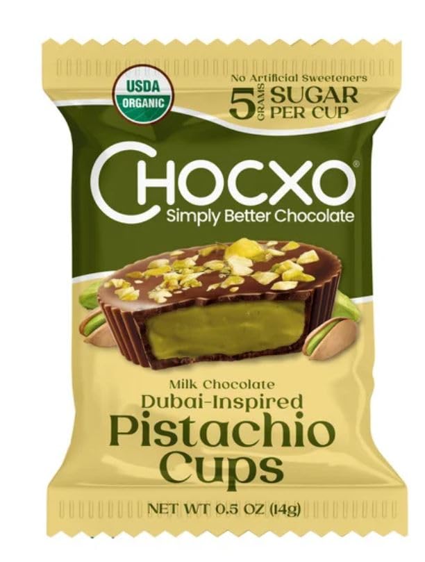 Milk Chocolate Dubai Inspired Pistachio Cups, 14.8 oz