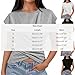 Women's Short Sleeve Round Neck T Shirt Fashion Criss Cross Hem Tops Summer Casual Fitted Wrap Tie Back Blouses White