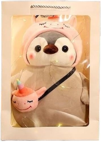 Rutexc ぬいぐるみ ペンギン バックレスト 大型 クッション 動物 抱き枕 かわいい ひまわり ペンギン 人形 柔らかい ぬいぐるみ おもちゃ 子供 女の子 プレゼント 癒し系 インテリア