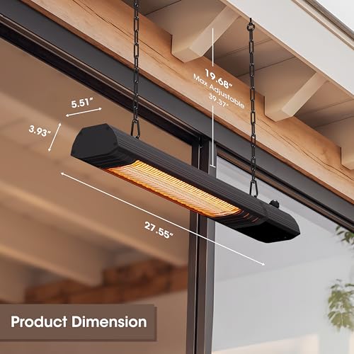 Sundate Ceiling Electric Outdoor Heater, Wall-Mounted Heater, Hanging Patio Heater thumb #2