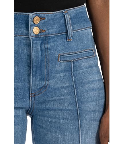 KUT from the Kloth Women's Kelsey High-Rise Ankle Flare-frt Welt-Double Button Wb4