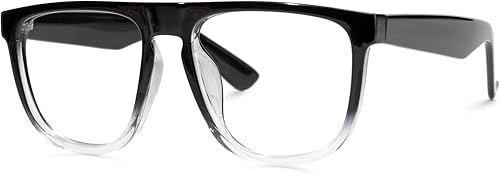 Zeelool TR90 Gafas Aviator con lente transparente sin receta para hombre Percival ZJGT982149