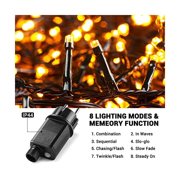 Nikolable 25M 1000LEDs Lichterkette Weihnachtsdeko für Außen und Innen, IP44 Wasserdicht Warmweiß LED Deko… – Bild 6