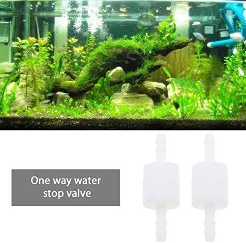 4Pcs 4mm One Way Check Valve One-Way Air Water Gas Check Valve Plastic One Way Non Return Check Valve for Water Treatment Air Purification