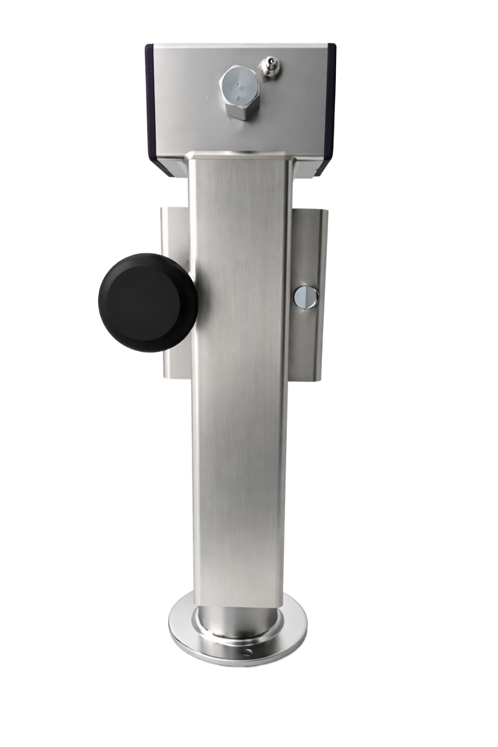 Preiswert&Gut 2X Anhängerstützen & Ausdrehstütze Wohnmobil – Stahlrohr 60x60 mm – höhenverstellbar 360-595 mm Kurbelstütze kippbar und Wohnwagenstützen Anhänger Stütze bis 1350 kg