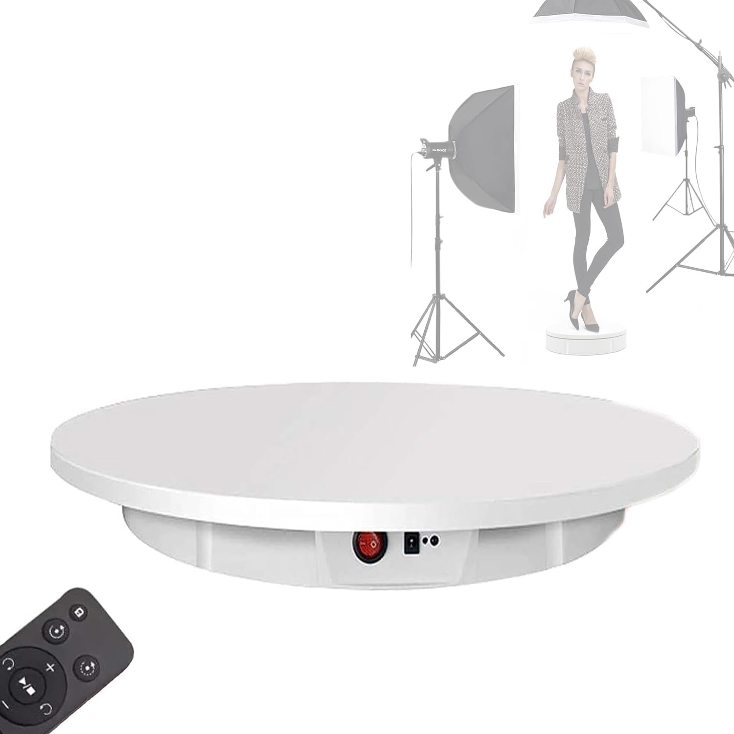 Geräuscharmer Motorisierter Drehteller Für 360°-Produktpräsentation White-52cm