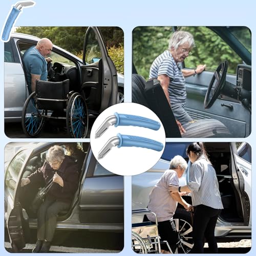 2 Pack Car Door Handle Assist for Elderly – Door Handle for Seniors Portable Mobility Aid Handicap Vehicle Support Handle Ideal for Sit-to-Stand Assistance Parkinson - Image 8