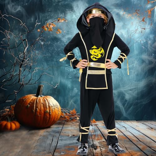 Disfraz completo Ninja para niños talla S 4-5 años miniatura 2