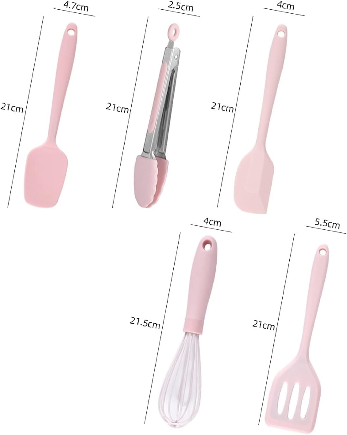 Juegos de utensilios de cocina Juego de utensilios de cocina, juego de utensilios de cocina, juego de 5 piezas de utensilios de cocina de silicona antiadherentes resistentes a altas temperaturas