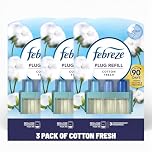 Febreze 3Volution Plug-In Refill COTTON FRESH 20ml – Pack of 3 | OdourClear™ Technology | Alternates Between 3 Scents | Up to 270 Days Freshness
