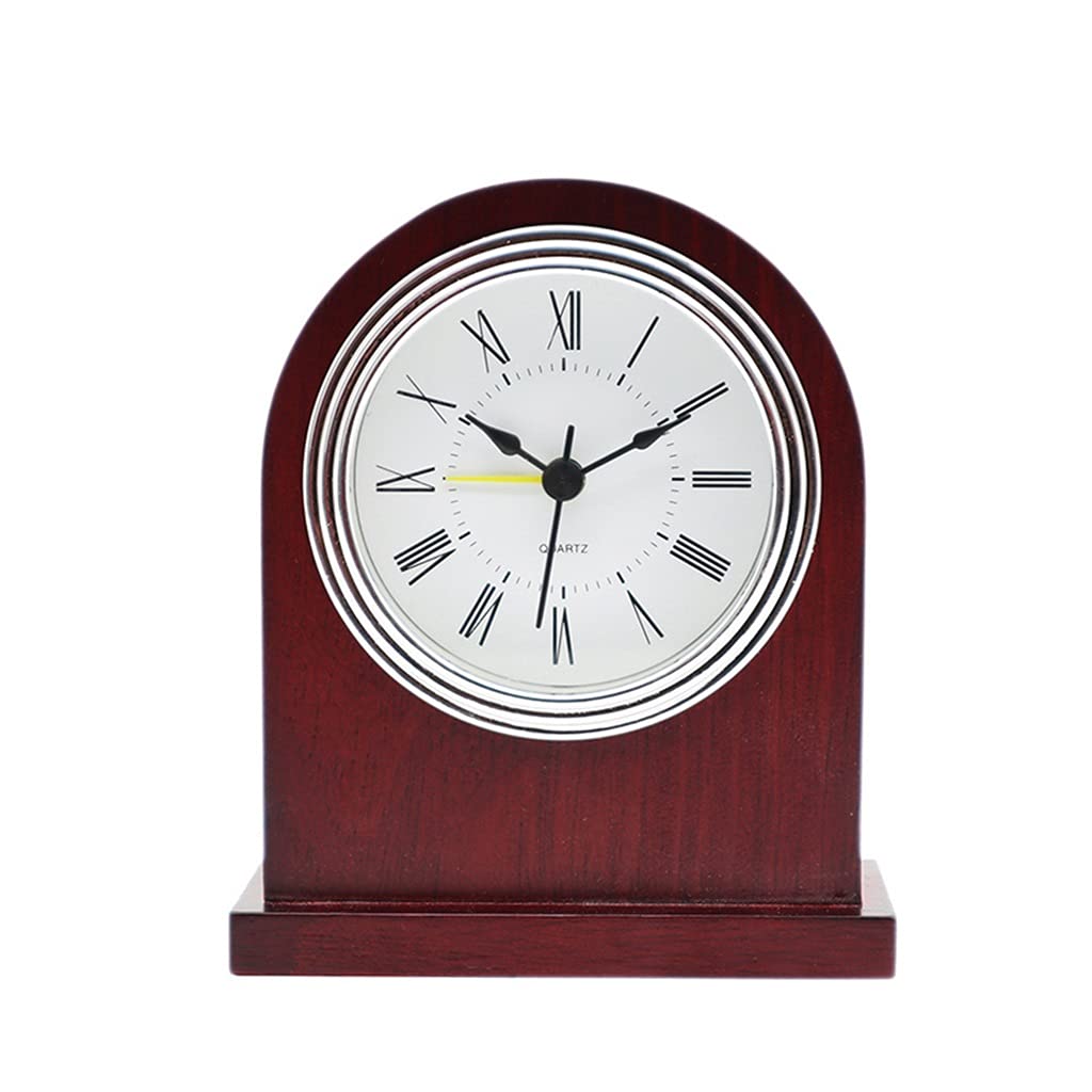 Hrwly D Vintage Wooden Table Clock Bedroom Bedside Snooze Alarm Woo Retro Esktop Clocks Home Ecoration Esk Watch(D)