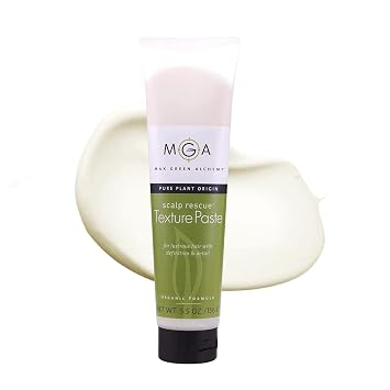 Scalp Rescue Texture Paste - 5.5 Ounce Tube - Organic Formula - For Lustre, Definition Detail, Gloss, Shine, Vegan, Medium Hold, Layered Cuts, Color Safe, Can Restyle, Gluten Free, Humidity Resist