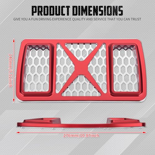cooideamoto Oil Cooler Cover for Harley Touring 2023.5-2025 Red by cooideamoto - Used condition - Image 3