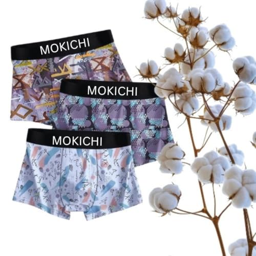 Image of Men's Printed Boxer Briefs Pack of 3 | Soft Stretch Trunks Underwear for Men | Breathable, Comfortable,