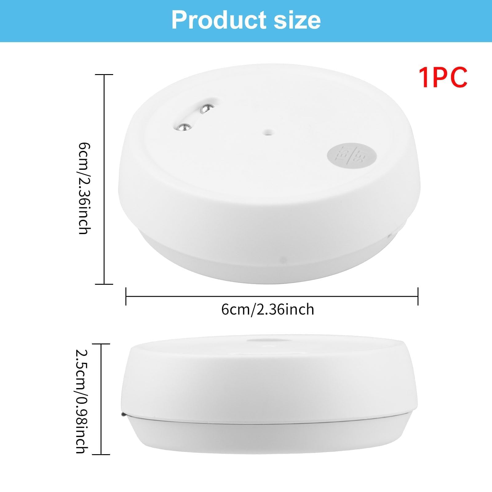 Detector Agua Inteligente WiFi Sensor de Alarma Audio Detector Inteligente de Fugas Agua Inundación Inalámbrico 110 dB para Lavabo Sótano Cocina Notificación App Impermeable IP66