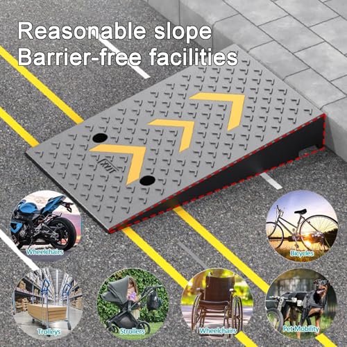Rampa para bordillo de PVC 100x25x9 cm con tornillos miniatura 4