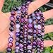 35pcs Adabele AAA Natural Banded Purple Agate Healing Gemstone Round Loose Beads 10mm Gem Stone Spacer for Craft Jewelry Making GC18-10