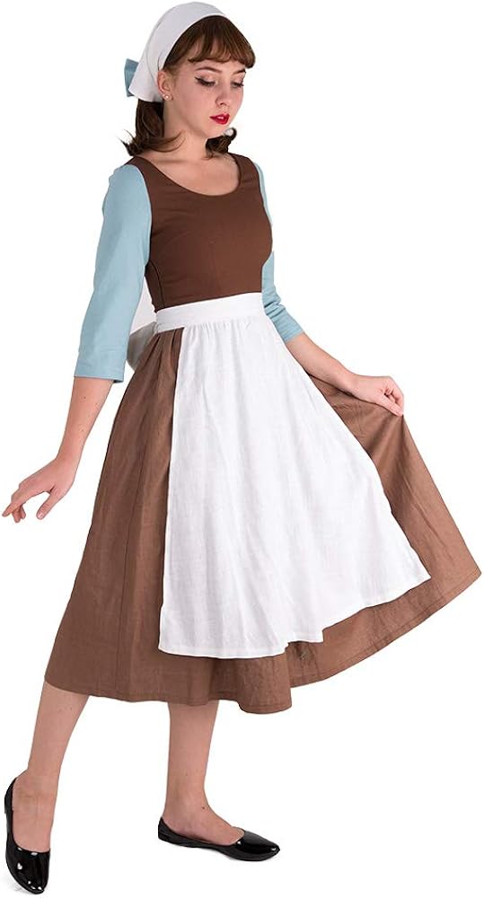Buy Cosplay.fm Women's Cinders Rags Peasant Costume Maid Dress Cosplay Online in India. B07MKJL1DD