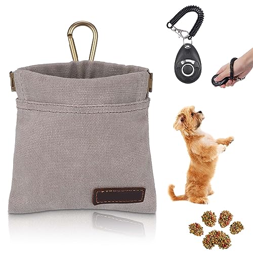 Zocipro Small Dog Treat Pouch, Dog Treat Training Pouch with Carabiner