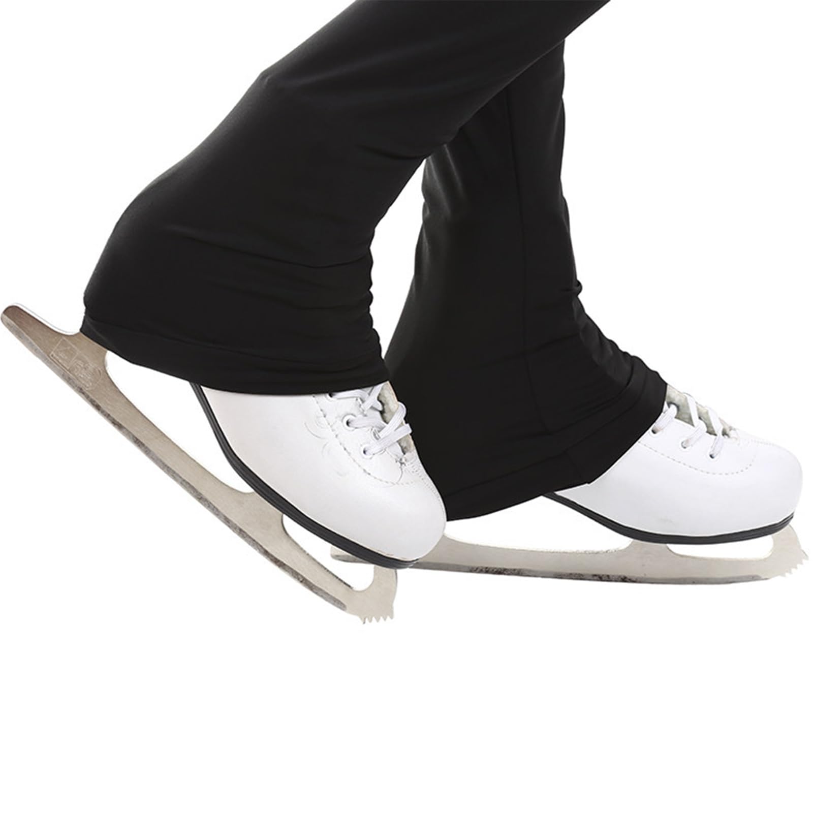 Pantaloni Pattinaggio Donna Teen Strass Bootcut Training | Tessuto elasticizzato liscio, vita ampia e fondo sopra pattino aiutano movimenti fluidi su pista e in studio.