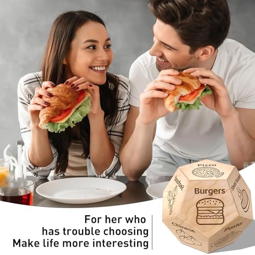 Valentines Day Gifts for Him Her Men Women, Food Dice Date Night Dice Anniversary Birthday Wedding Christmas Couples Gifts for Him Her Husband Wife Boyfriend Girlfriend Gag Gifts Stocking Stuffers - Image 5