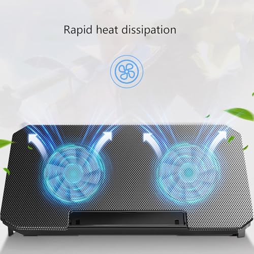 Base para Laptop Gaming con 2 ventiladores y 2 puertos USB miniatura 4
