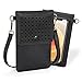 seOSTO Petit sac à main pour femme avec fenêtre transparente pour iPhone et Samsung de moins de 6,5 pouces