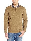 GH Bass Men's Madawaska 1/4 Zip Long Sleeve Sweater Fleece