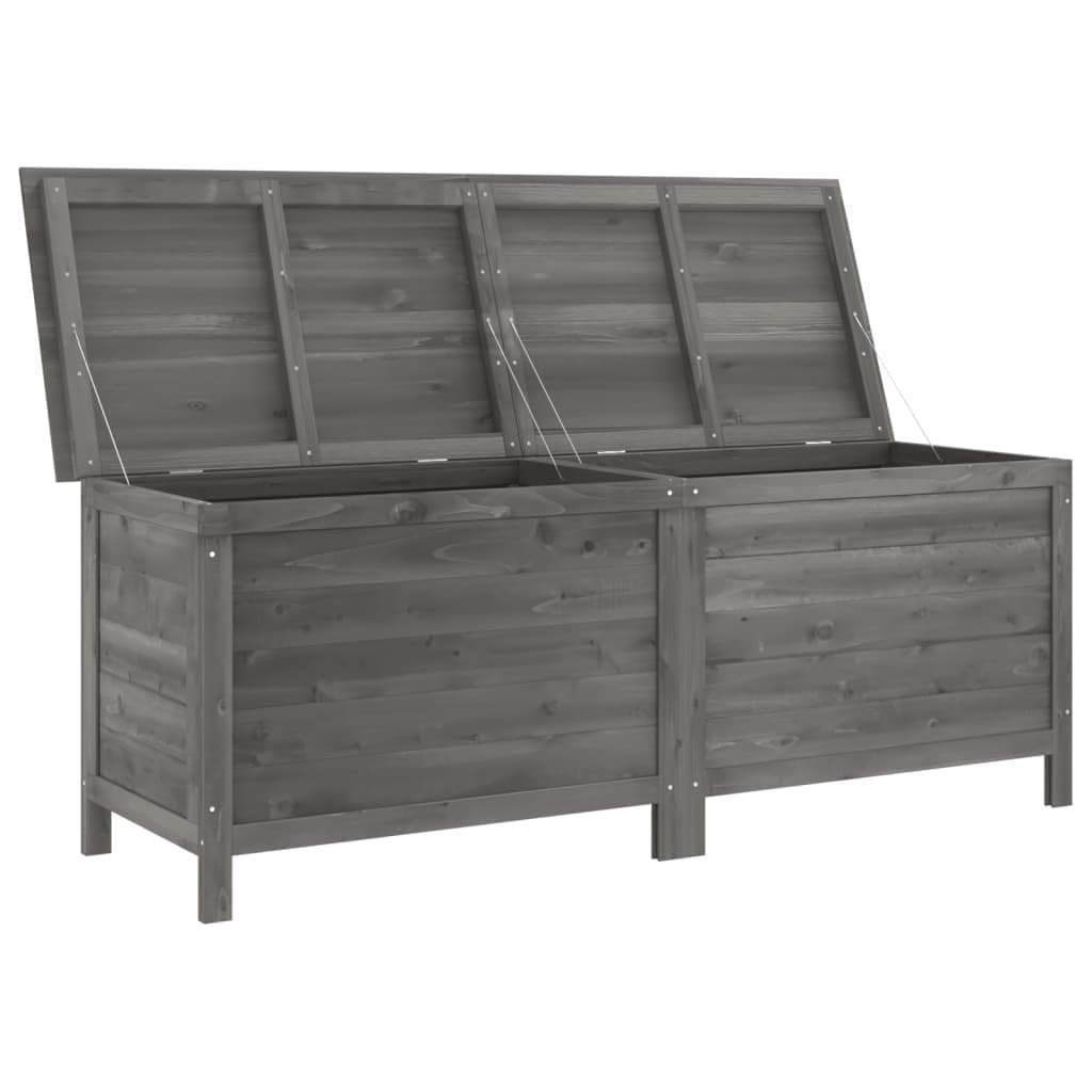 ShGaxin Skrzynia ogrodowa z litego drewna Świerk Szary Antracyt 150x50x56,5 cm, Łuk Ogrodowy Zewnętrzny, Pnącza Róża, Łuk Ślubny, Łuk Roślin Pnących, Łuk Kwiaty